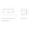 База под раковину BELBAGNO MARINO-CER-N-900-2C-SO-BL-P