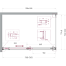 Душевой уголок BELBAGNO SOFT_CLOSE-1-AH-1-120/80-C-GM