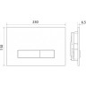 Смывная клавиша BELBAGNO GENOVA BB020-GV-CHROME.M